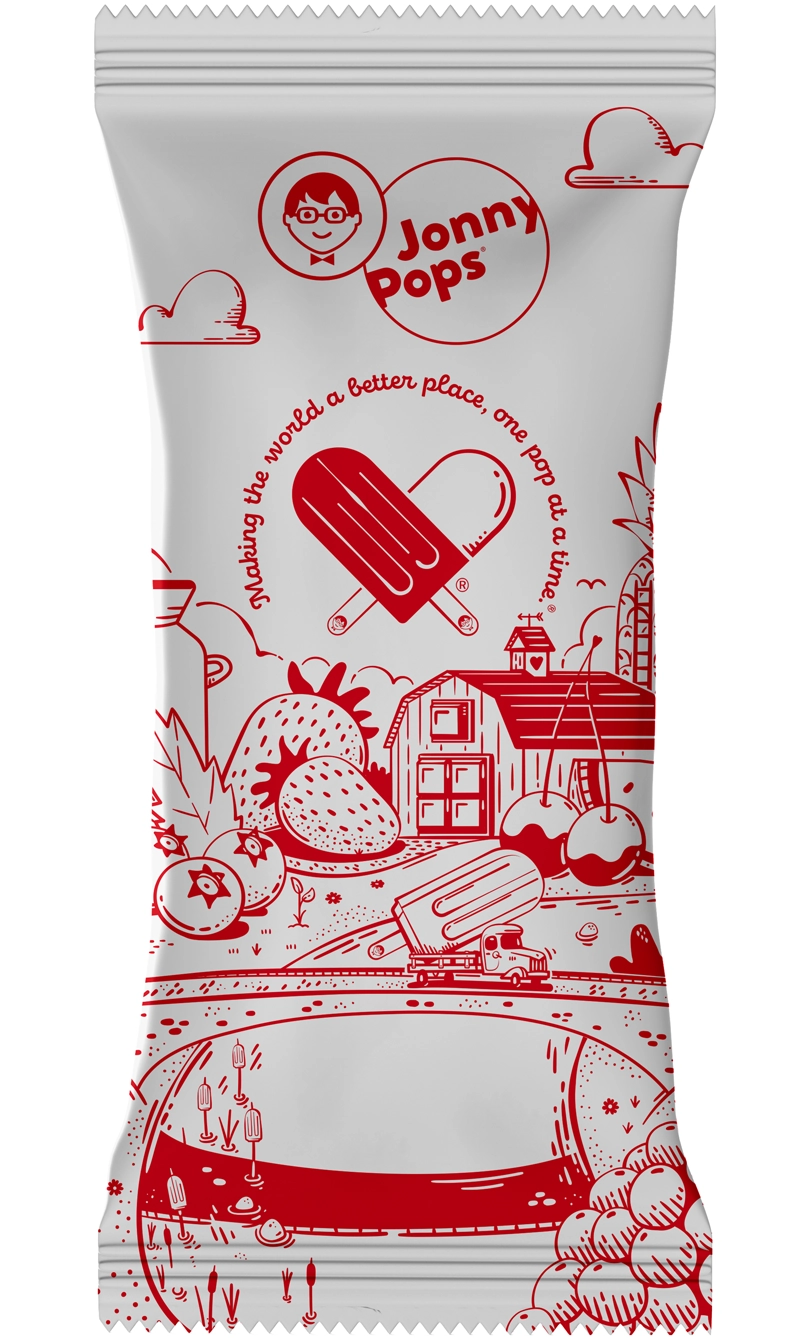 Jonny Pops Popsicle Packaging